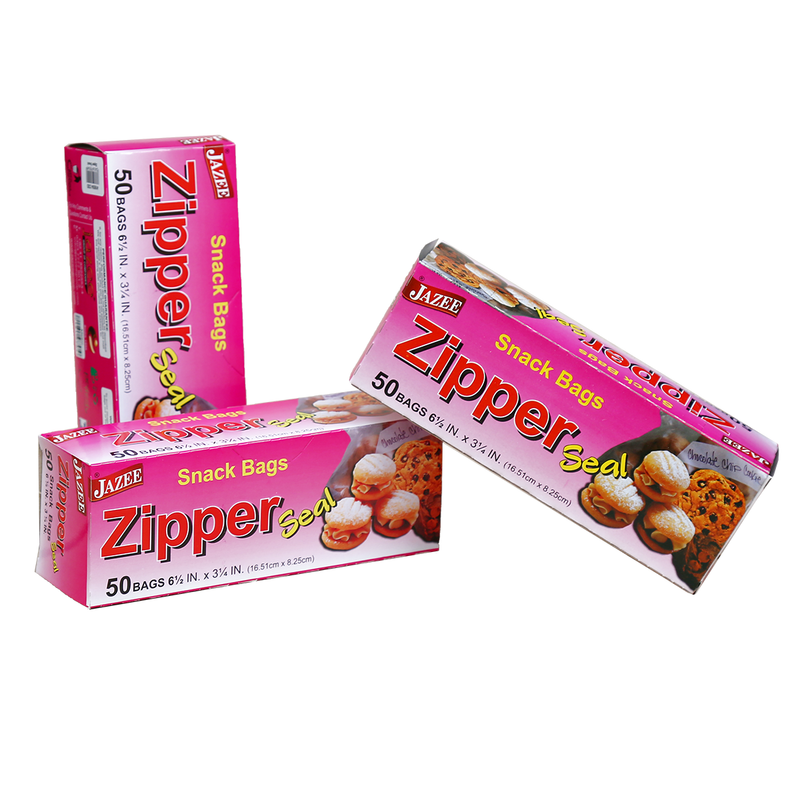 Zipper Seal Snack Bags 50 Bags