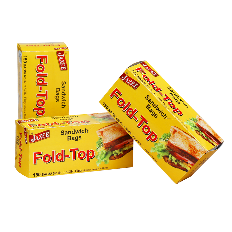 Fold Top Sandwich Bags 150 Bags