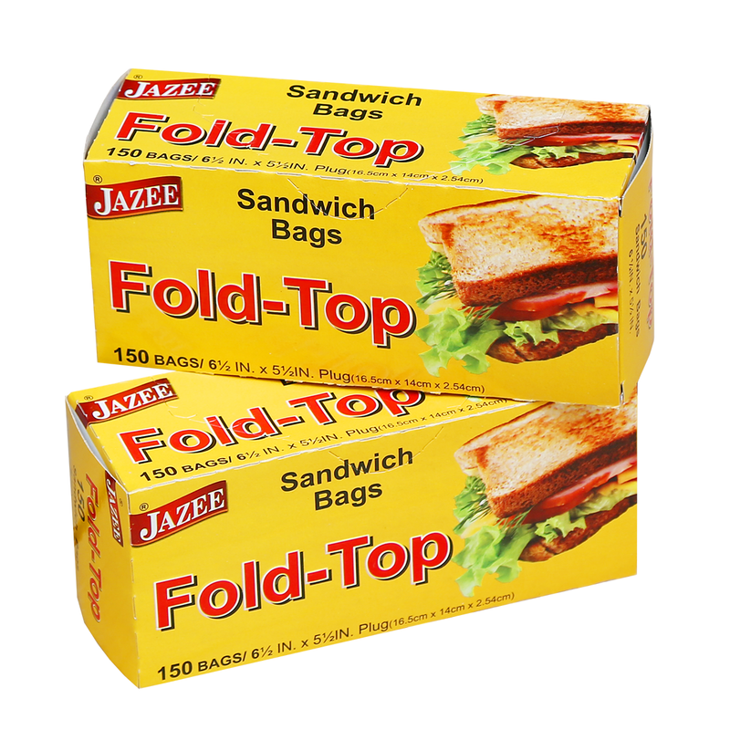 Fold Top Sandwich Bags 150 Bags