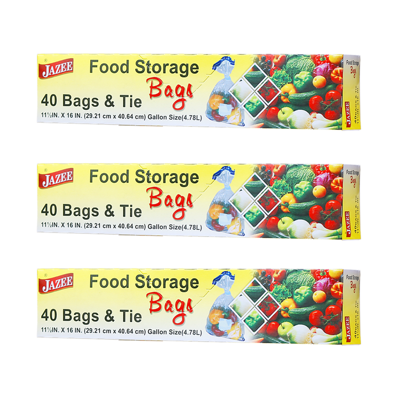 Food Storage Bags 40 Bags & Tie