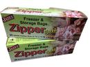 Zipper Seal Freezer & Storage Bags Medium 25 Bags