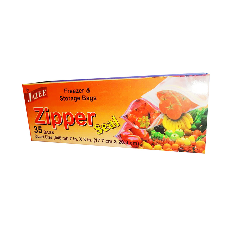 Zipper Seal Freezer & Storage Bags Small 35 Bags
